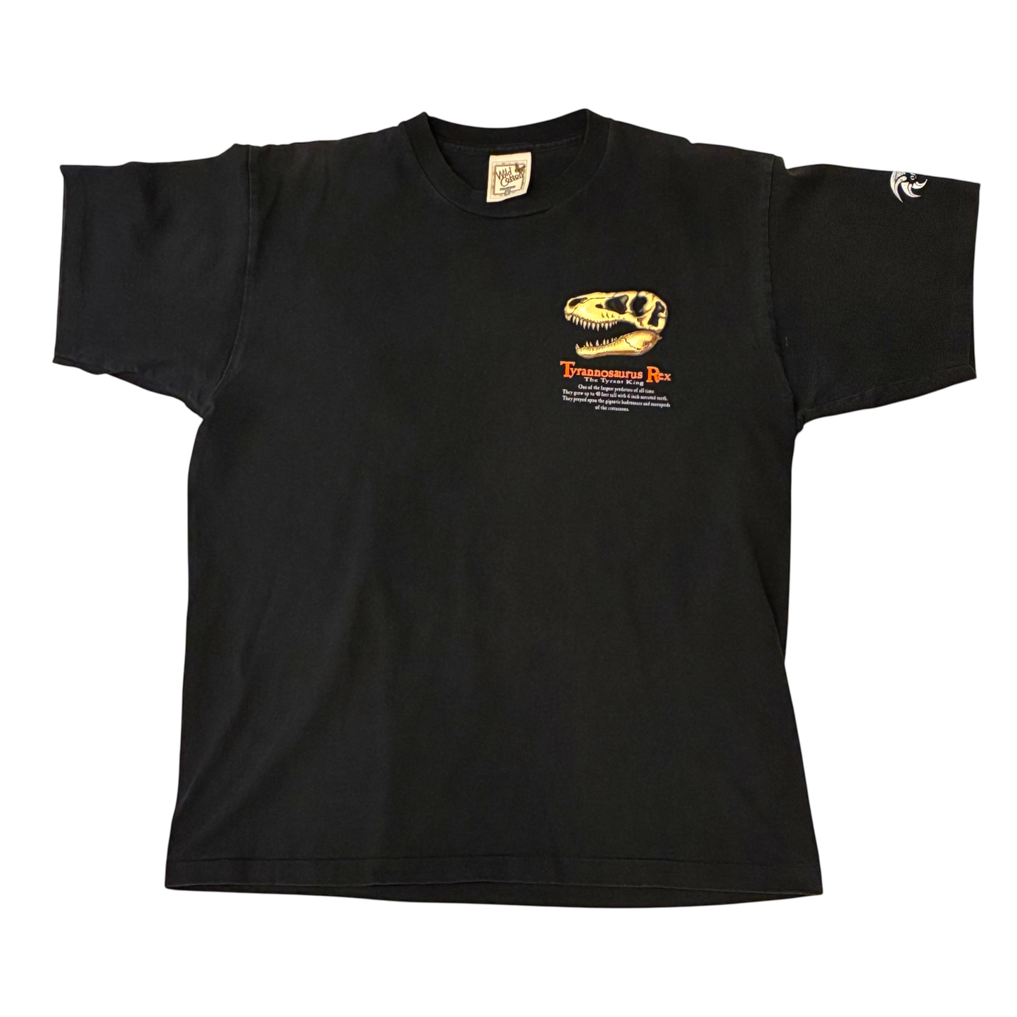 Wild Cotton - Tyrannosaurus Rex Vintage 90s Black Graphic T-Shirt