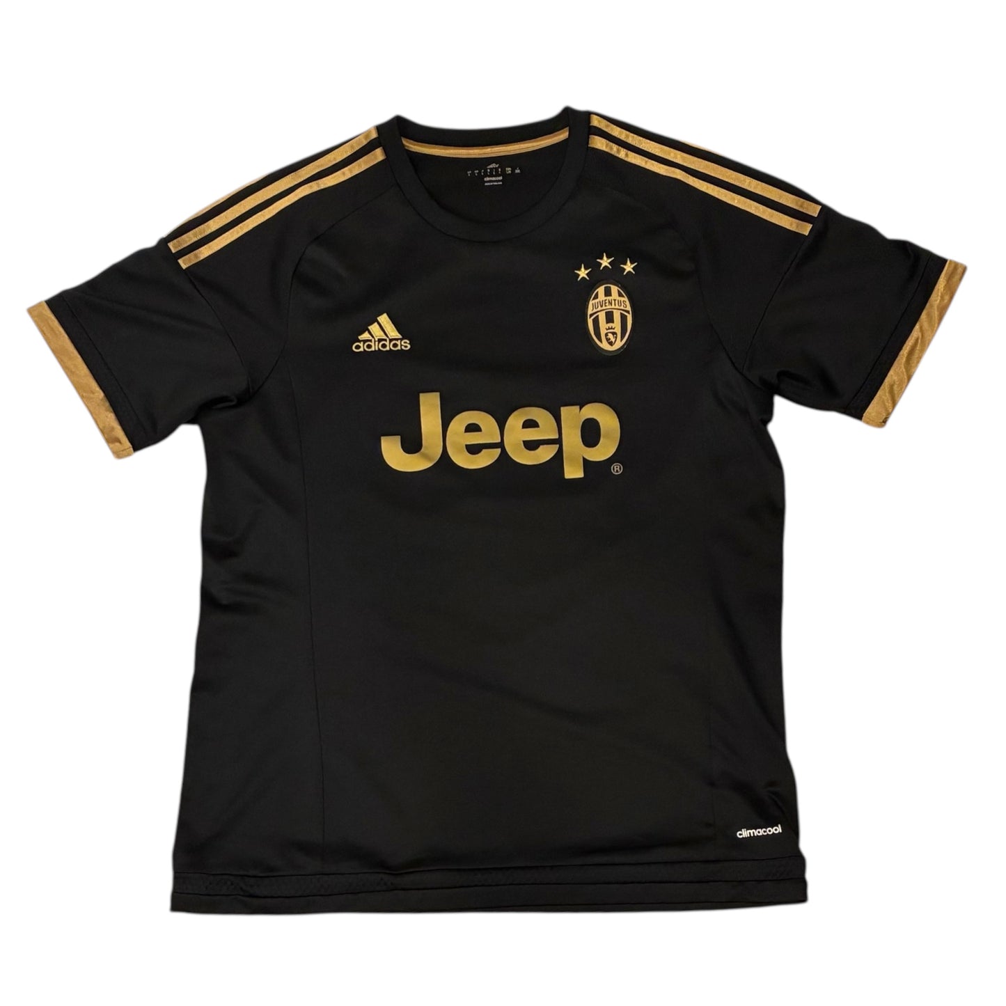 Adidas - Juventus 2015 Black Thirds Futbol Jersey