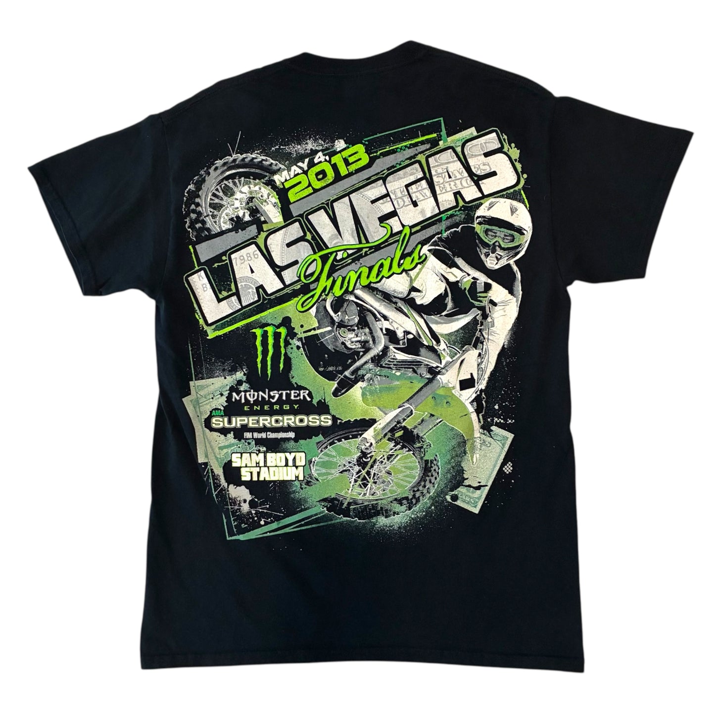 Gildan - Supercross Las Vegas 2013 Black Graphic T-Shirt