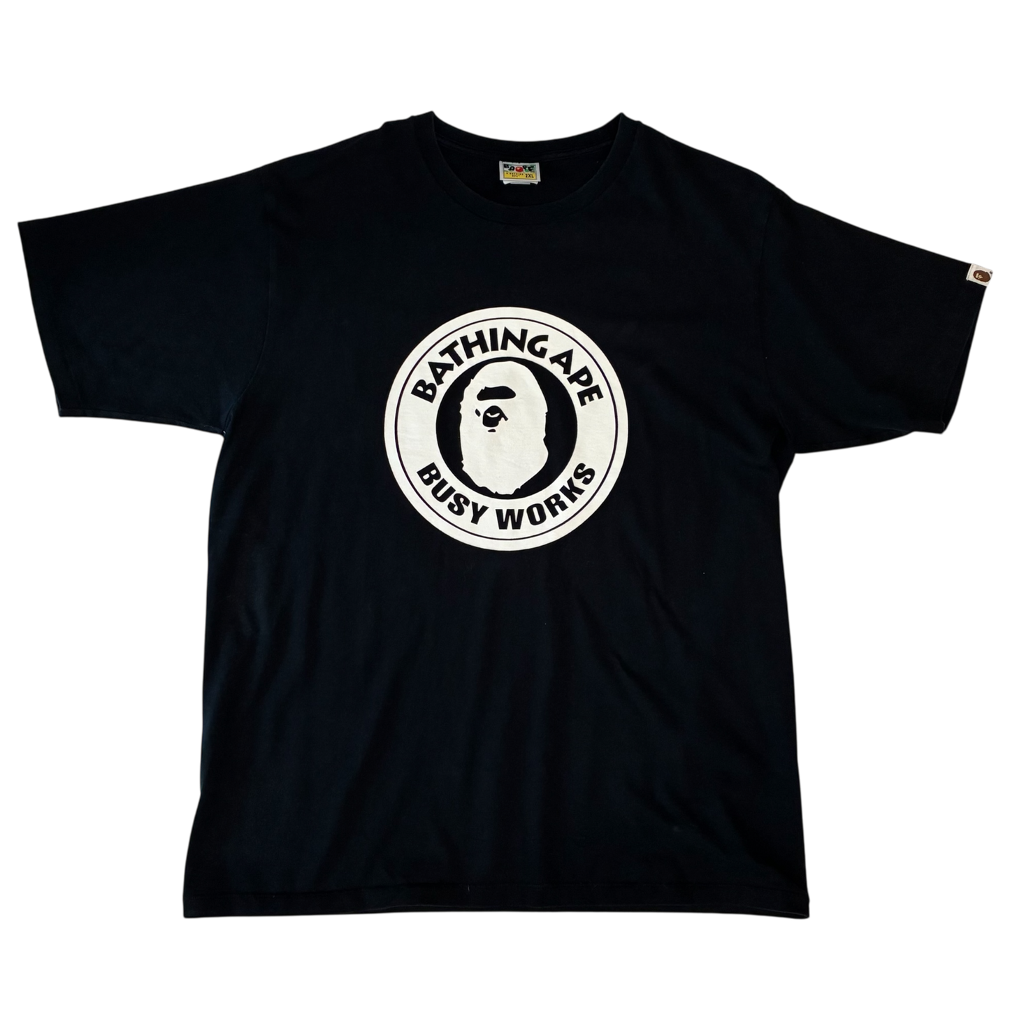 A Bathing Ape - BAPE White Busy Work Graphic Black T-Shirt
