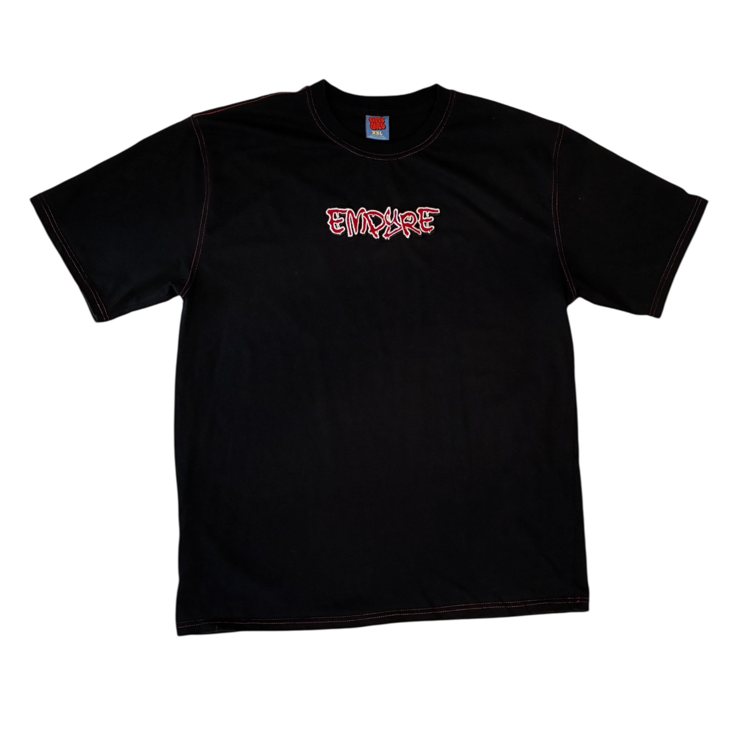 Empyre - Black Embroidered Graphic T-Shirt