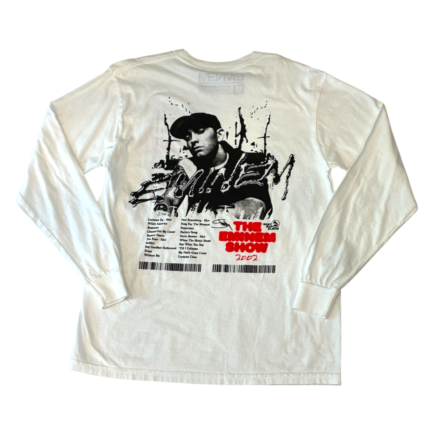 Eminem - The Eminem Show Anniversary White Longsleeve Graphic T-Shirt