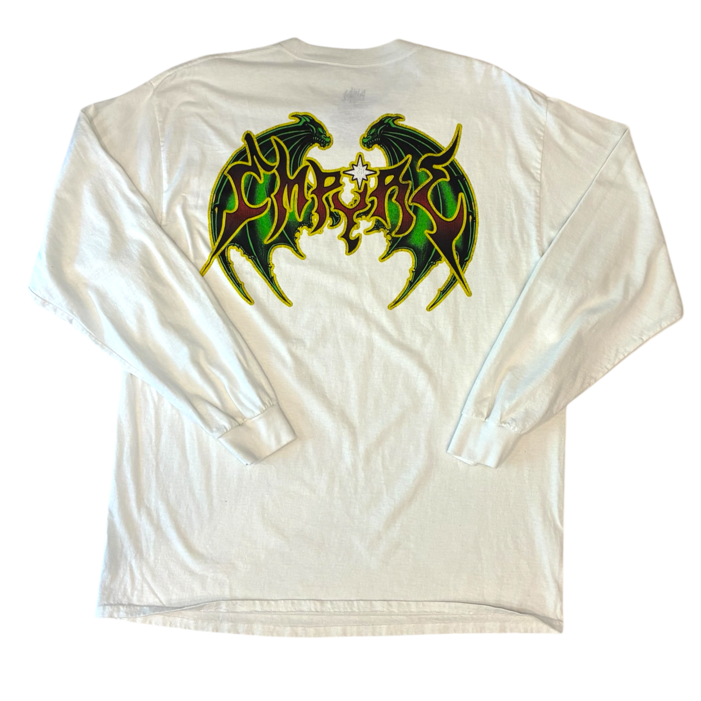 Empyre - White Graphic Longsleeve T-Shirt