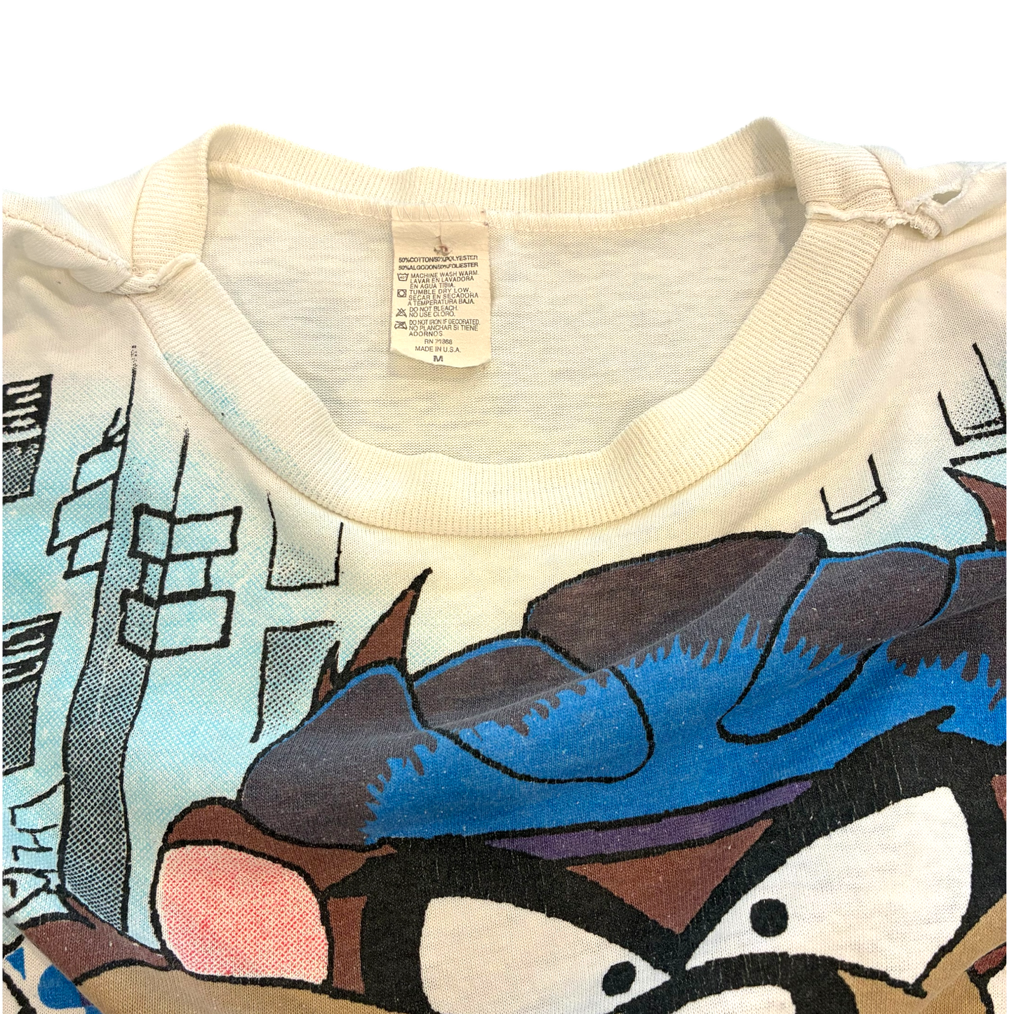 Warner Bros Studios - Tazmanian Devil Hockey Vintage 1995 AOP T-Shirt