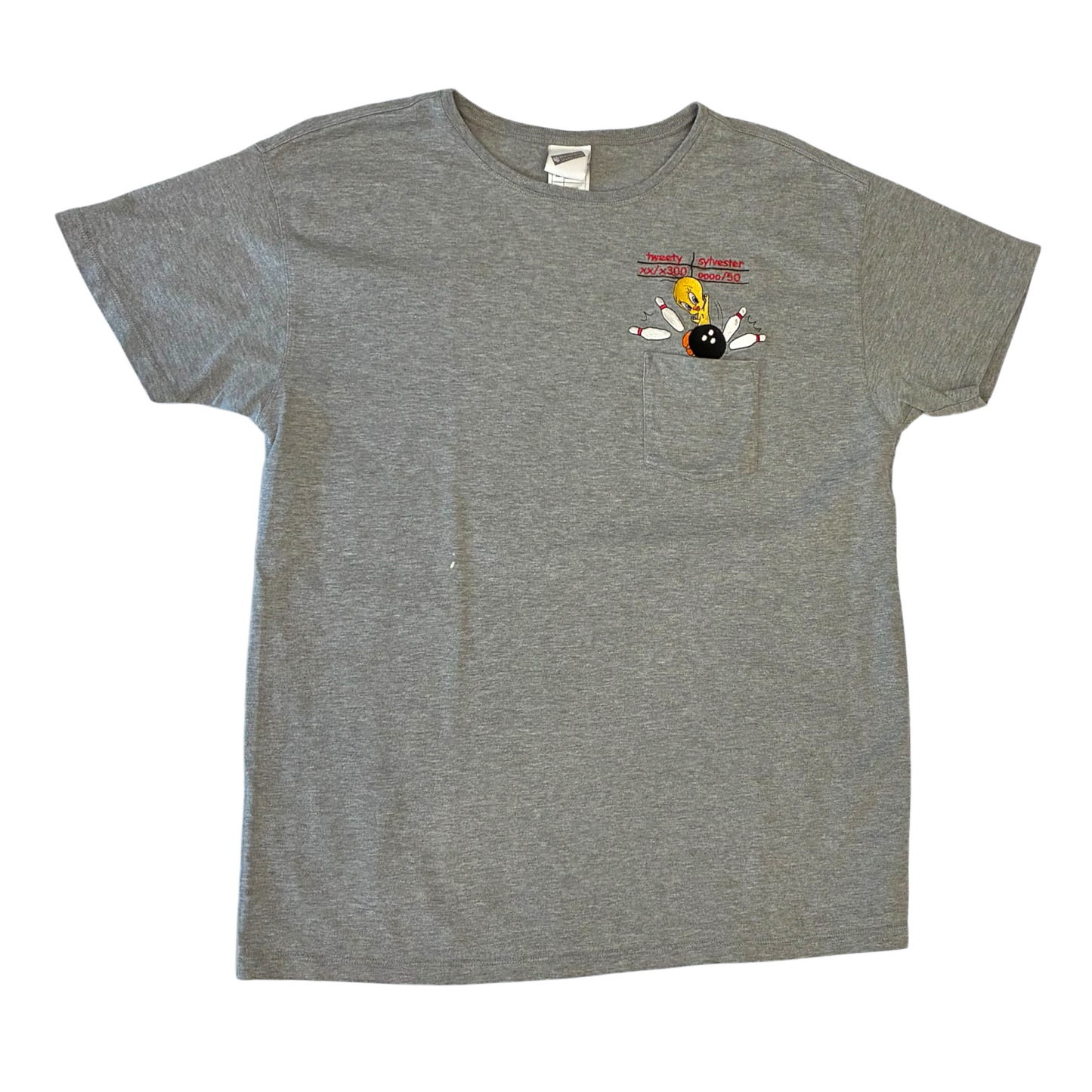Warner Bros Studio Store - Tweety Bowling Vintage 90s Pocket T-Shirt