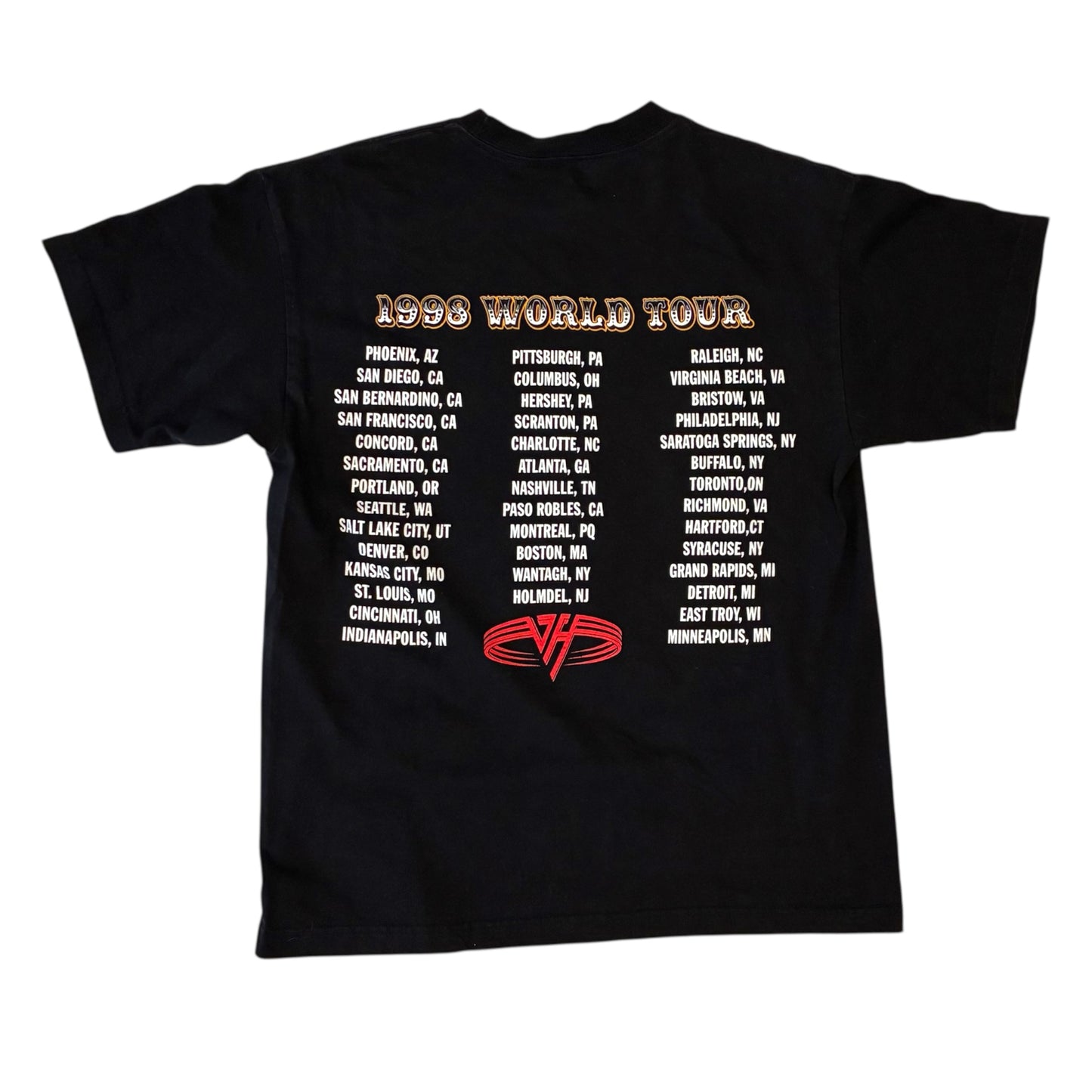 Giant - Van Halen III Tour Black Graphic Vintage 1998 T-Shirt