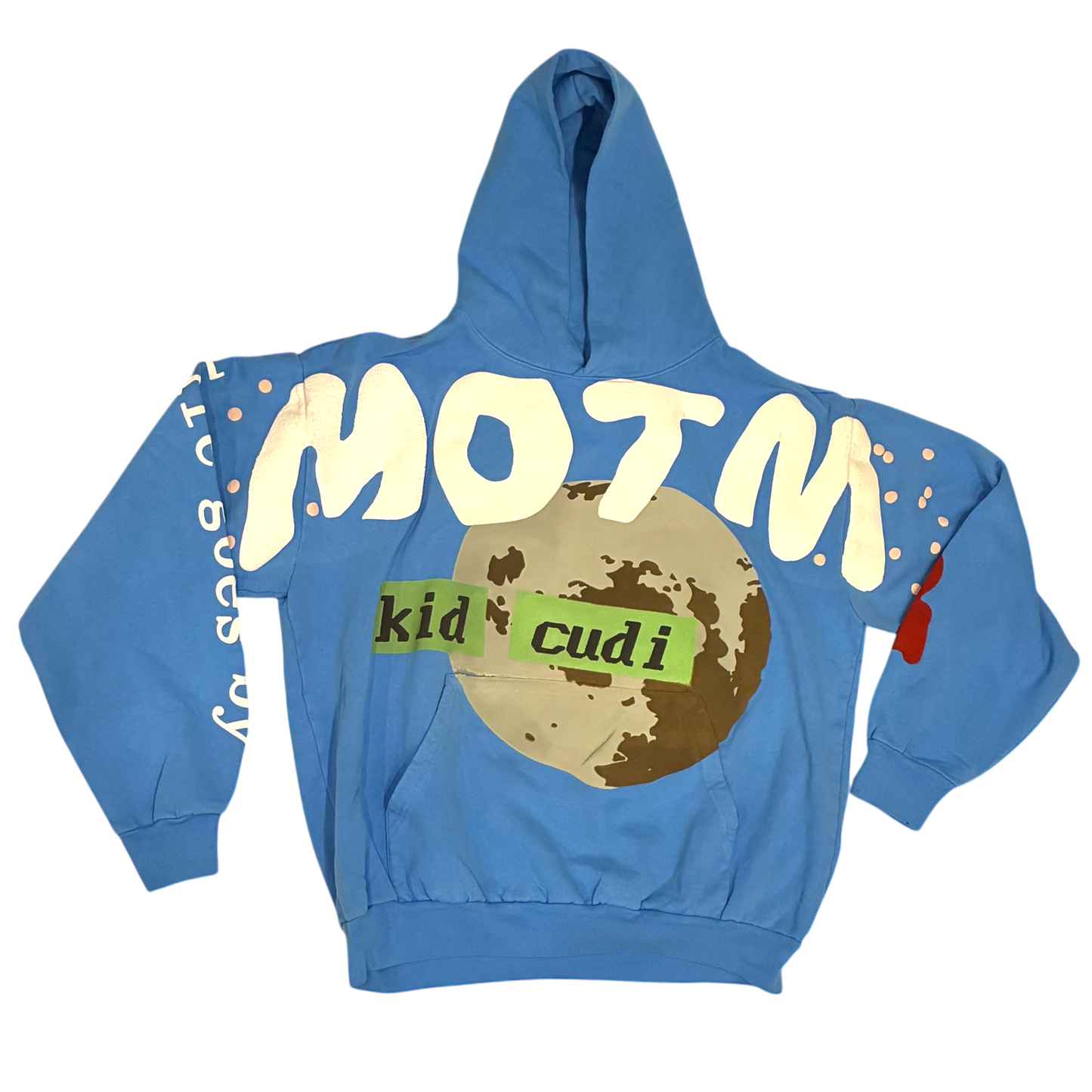 Kid Cudi x CPFM - Man on The Moon III Promo Blue Hoodie Sweatshirt