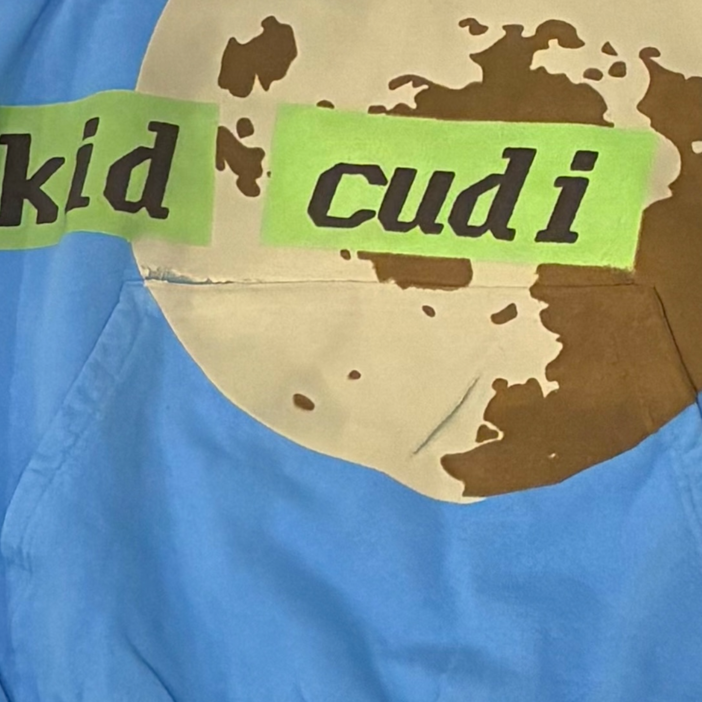 Kid Cudi x CPFM - Man on The Moon III Promo Blue Hoodie Sweatshirt