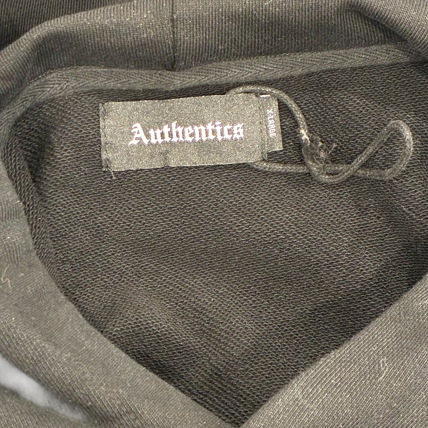 Authentics - Black Graphic Hoodie Sweatshirt