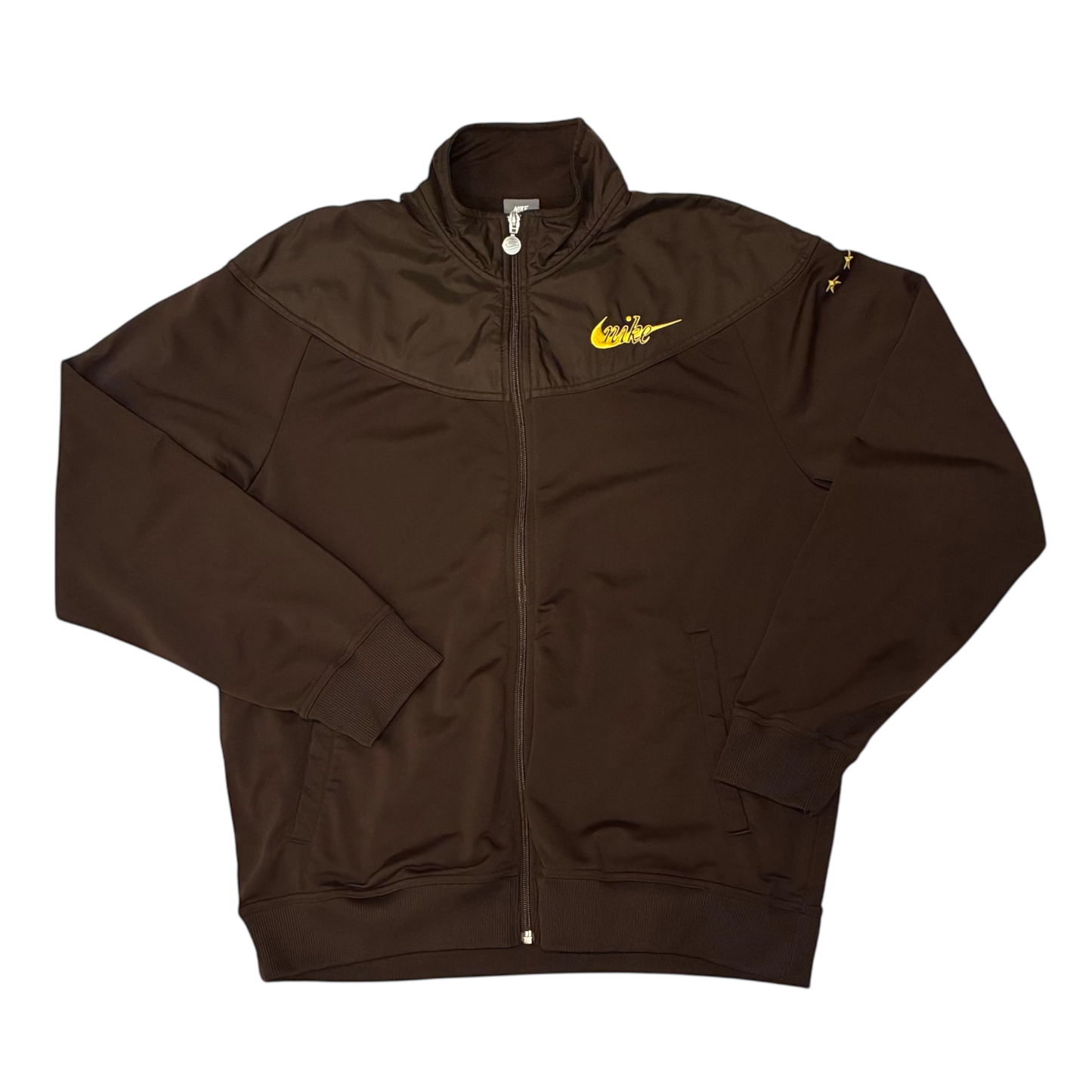 Nike - Brown Full Zip Silver Tab Sweatshirt