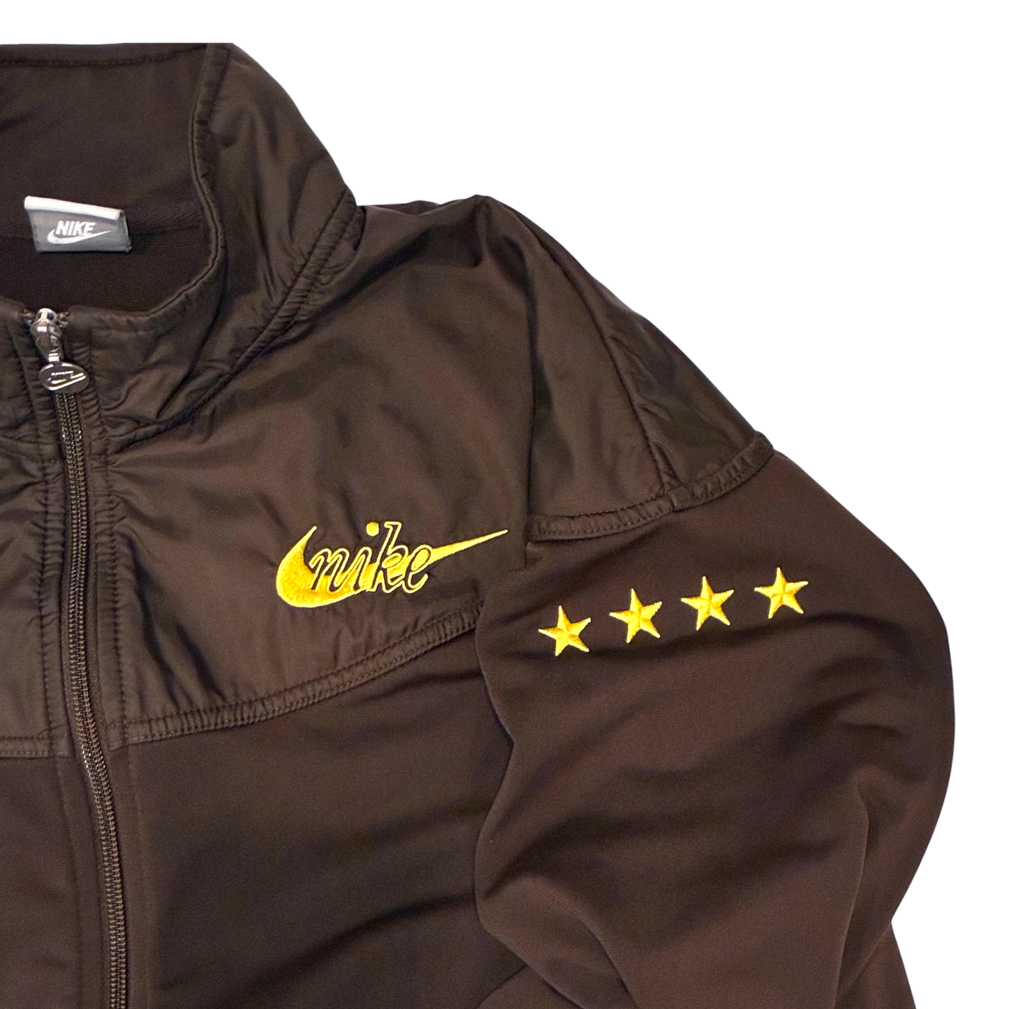 Nike - Brown Full Zip Silver Tab Sweatshirt