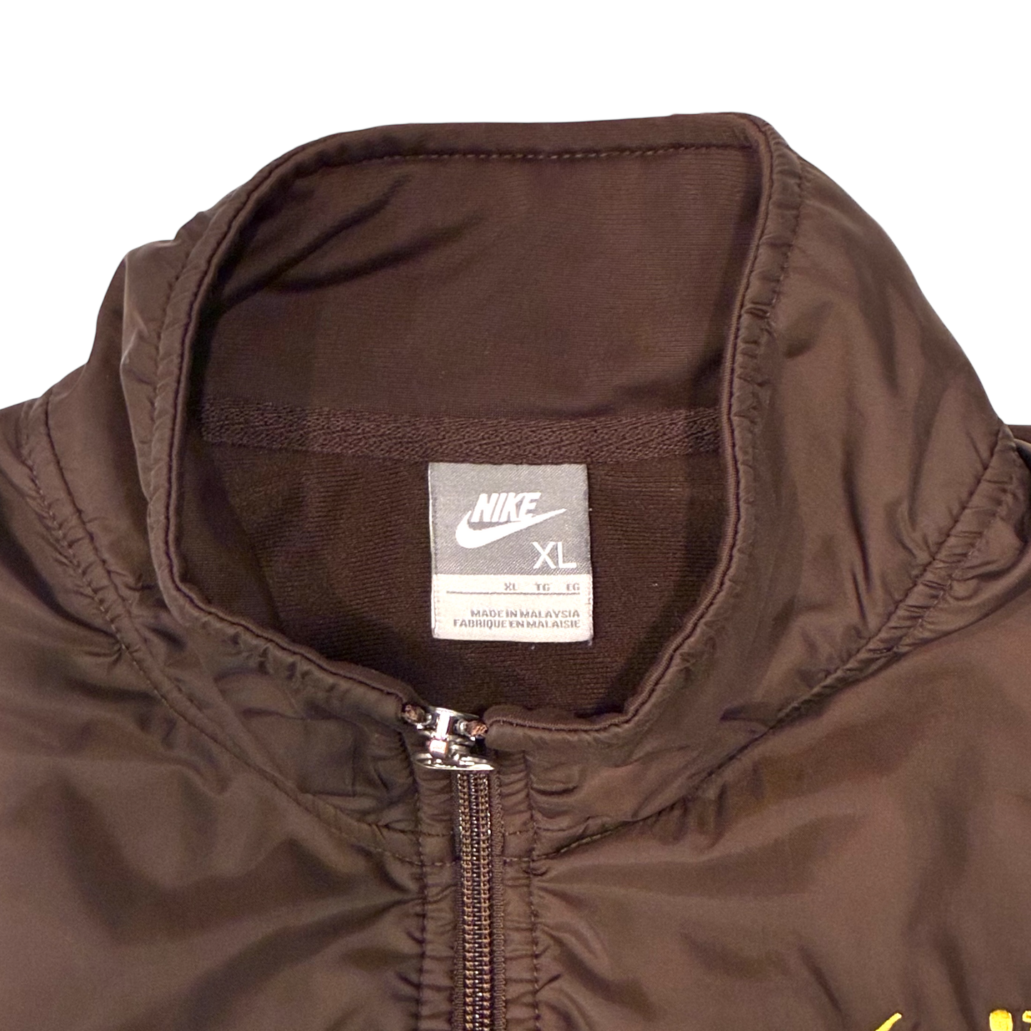 Nike - Brown Full Zip Silver Tab Sweatshirt