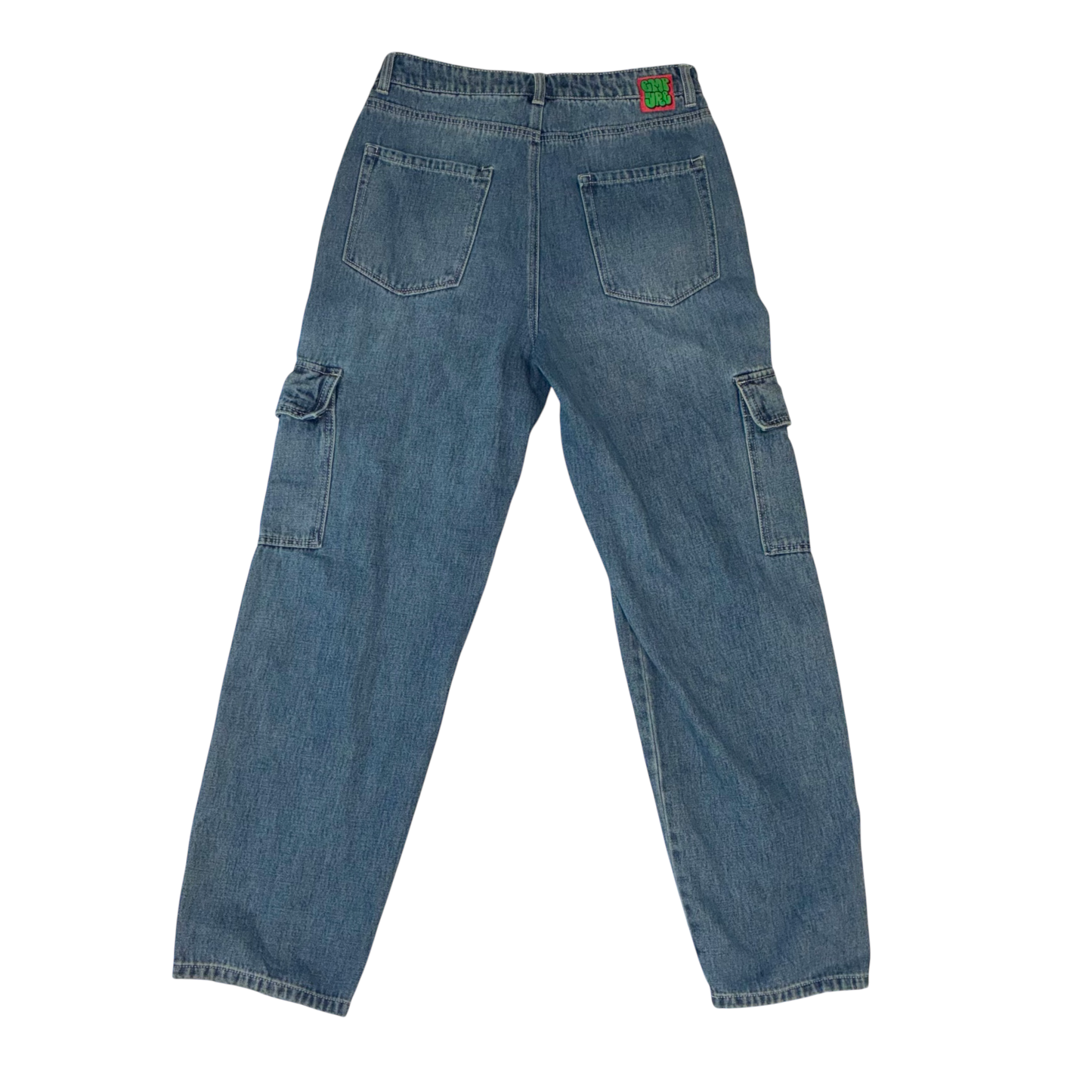 Empyre - Cargo Blue Denin Womens Baggy Jeans