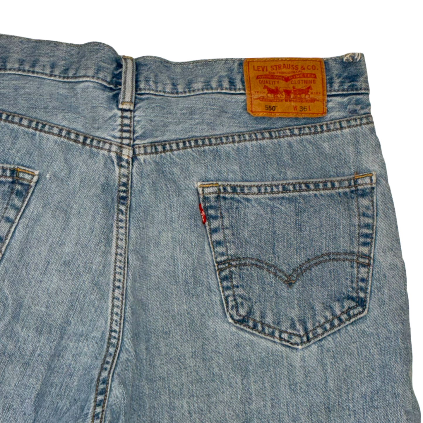 Levis - Light Blue Denim 550 Vintage Y2K Shorts