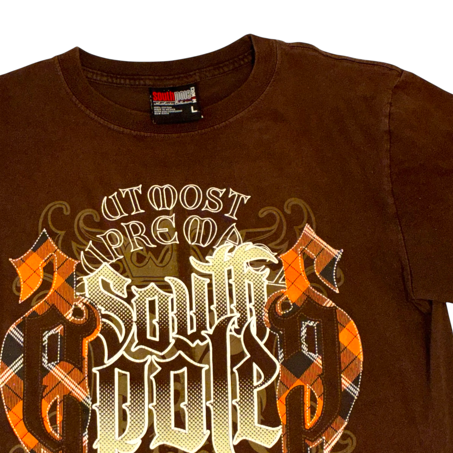 Southpole - Brown Graphic Vintage Y2K T-Shirt