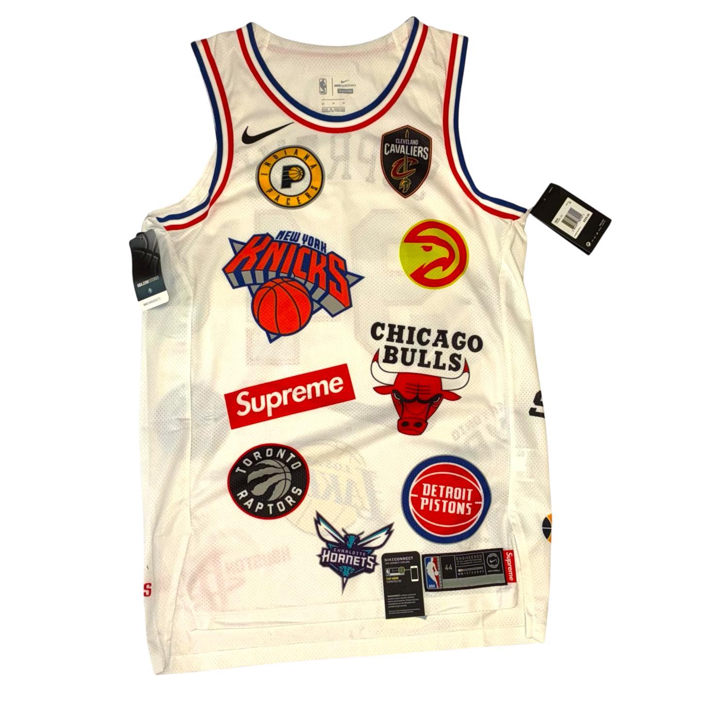 Supreme x Nike - NBA Logos AOP Basketball Deadstock White Jersey