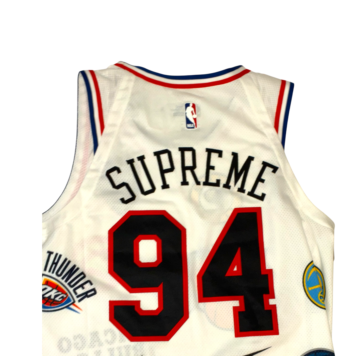 Supreme x Nike - NBA Logos AOP Basketball Deadstock White Jersey