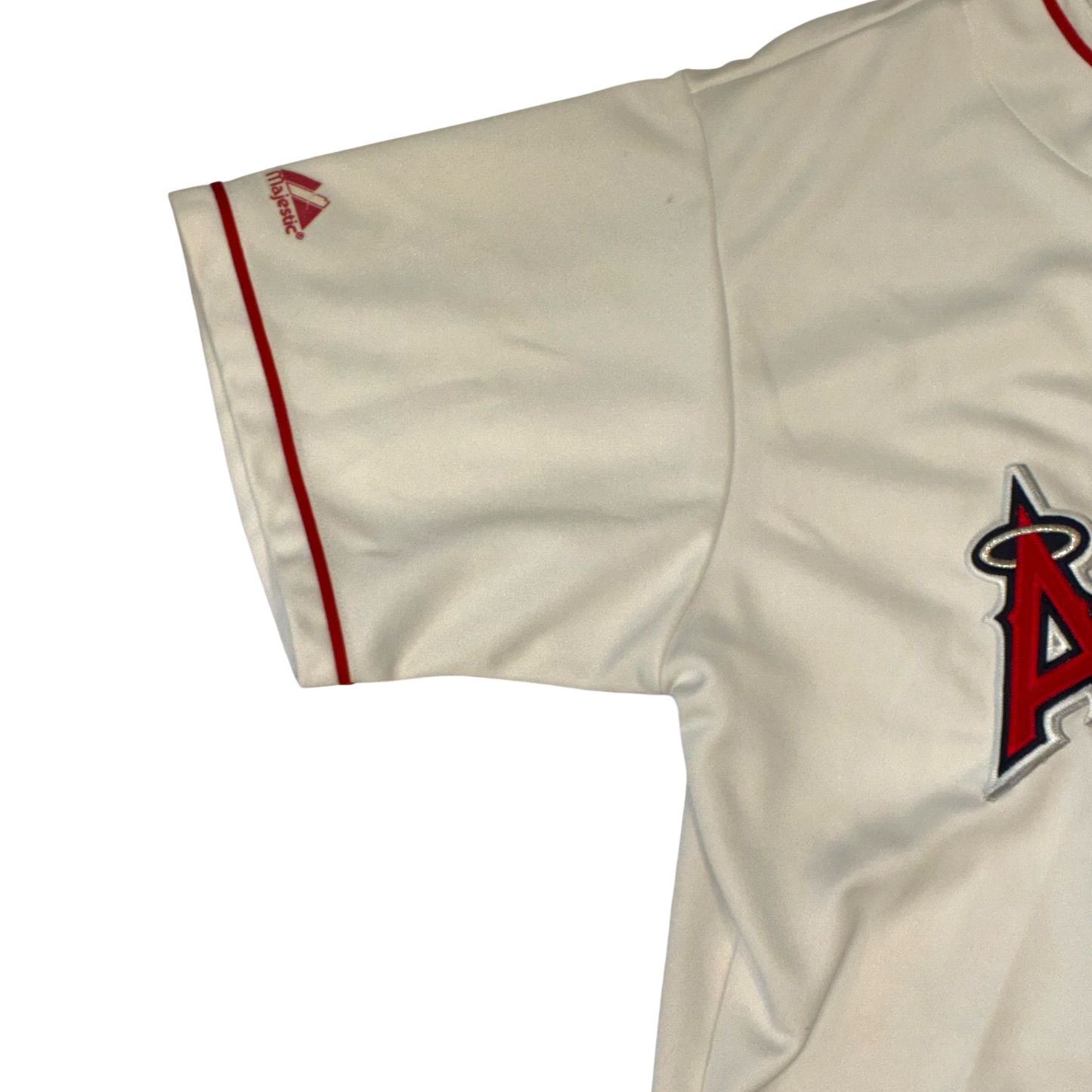 Majestic - Anaheim Angels Vintage Y2K White Baseball Jersey