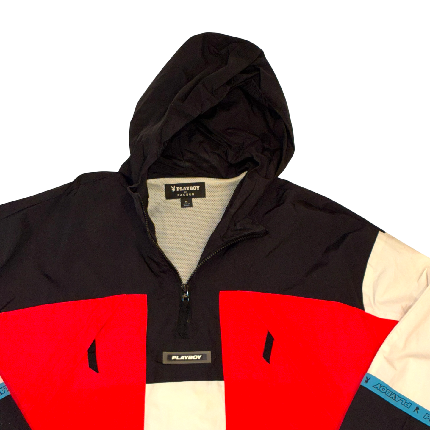 Playboy by Pacsun - Half Zip Multi Color Windbreaker Jacket