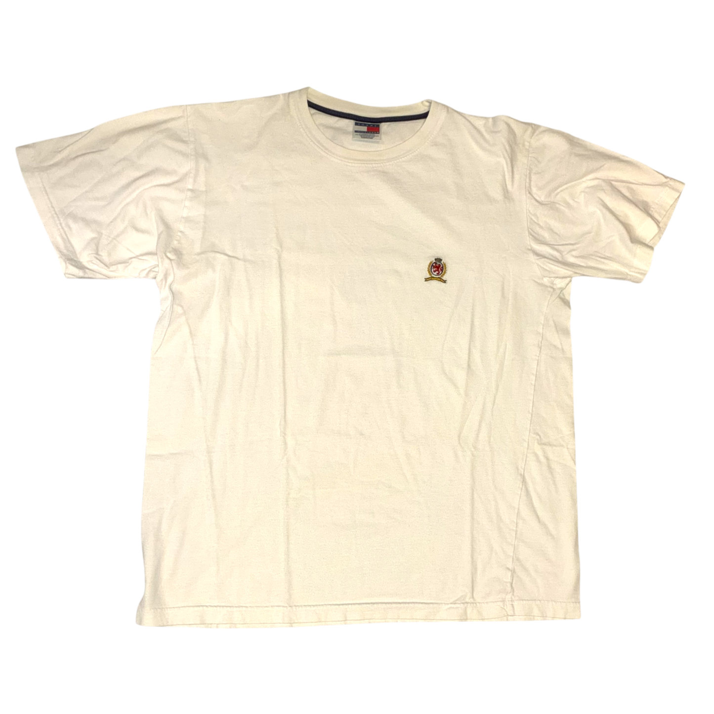 Tommy Hilfiger - White Embroidered White Vintage Y2K T-Shirt