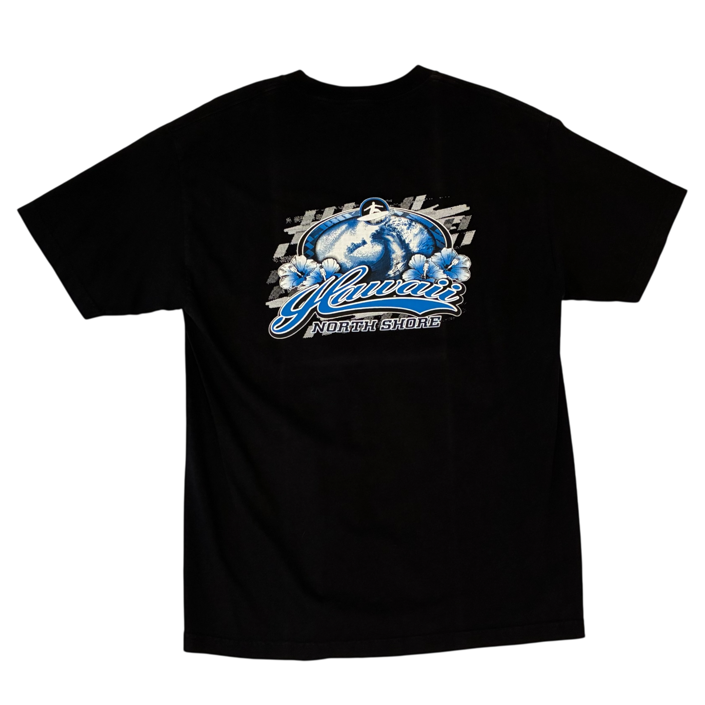 Hawaii - North Shore Black Graphic Vintage Y2K T-Shirt