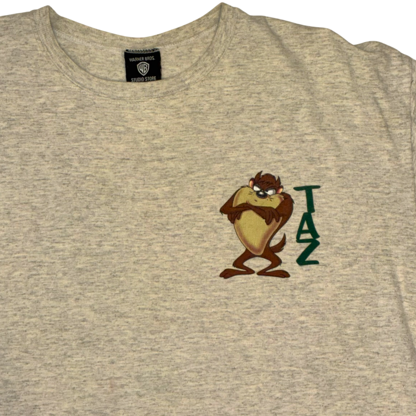 Warner Bros Studios - Taz Heather Grey Vintage 90s Looney Tunes T-Shirt