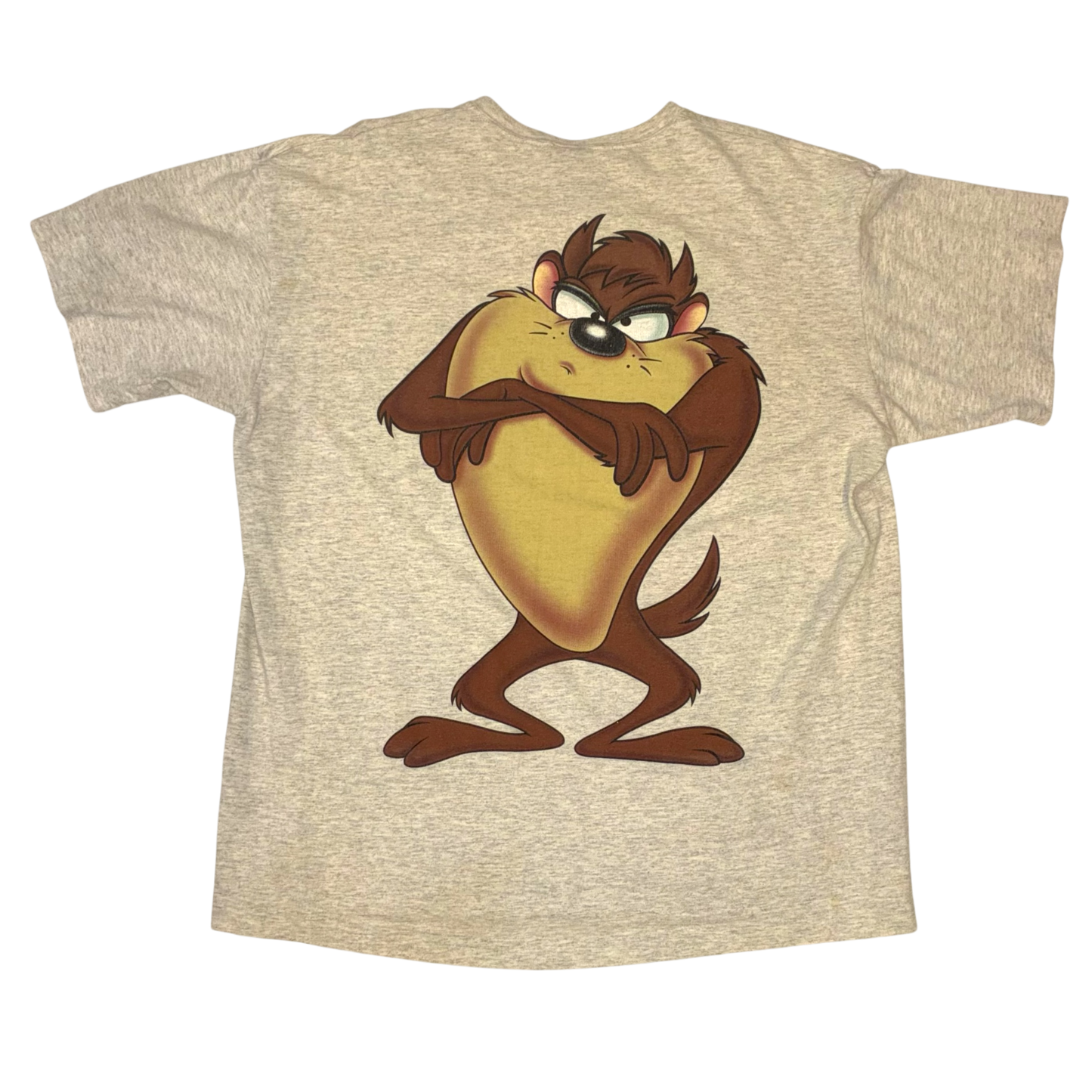 Warner Bros Studios - Taz Heather Grey Vintage 90s Looney Tunes T-Shirt