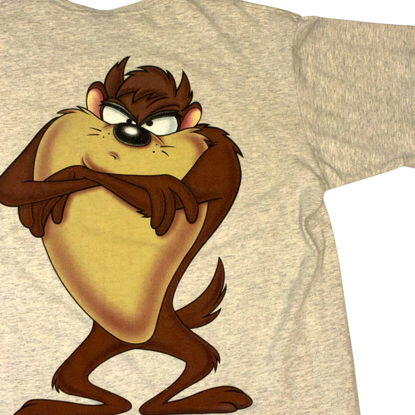 Warner Bros Studios - Taz Heather Grey Vintage 90s Looney Tunes T-Shirt