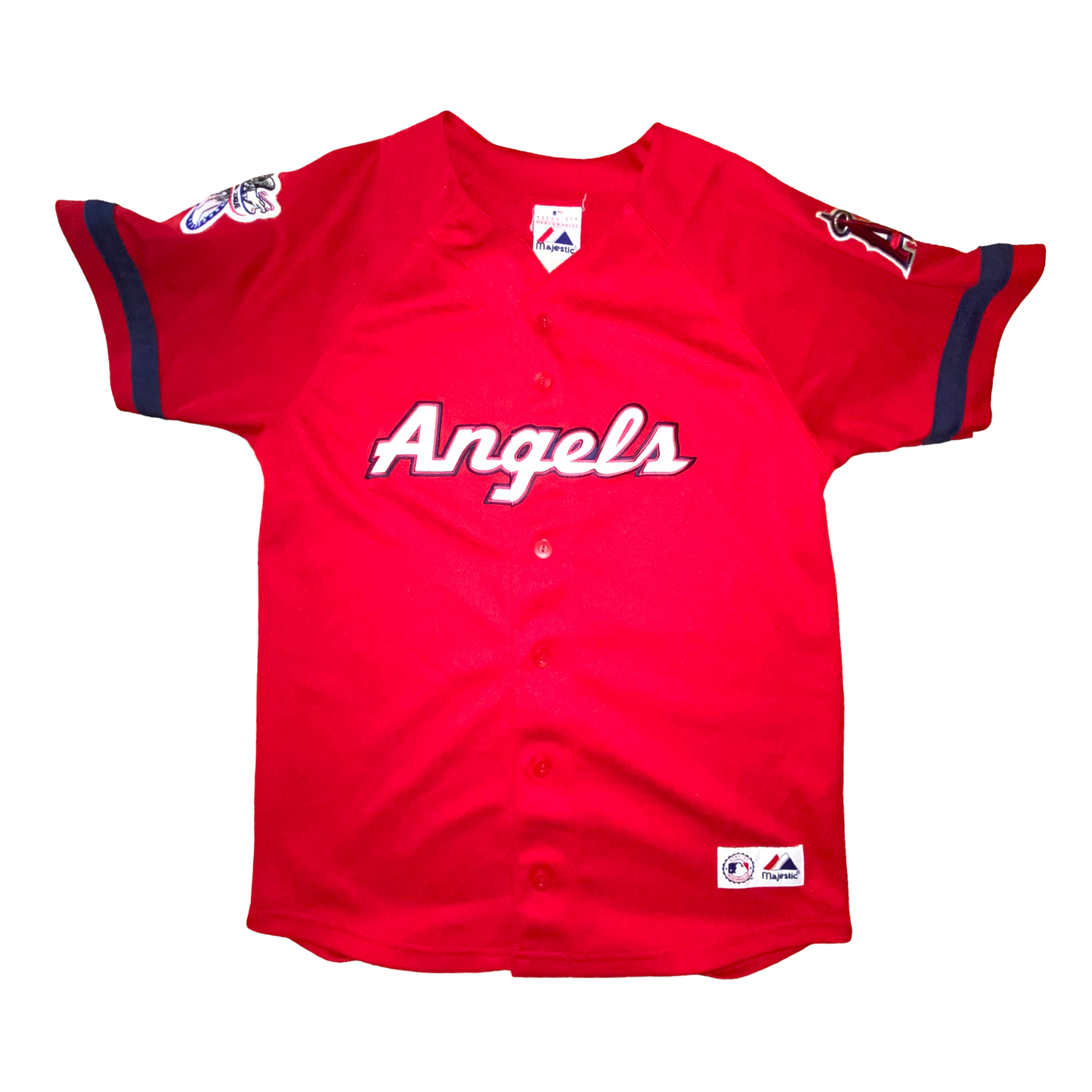 Majestic - Angels Red Youth Vintage Baseball Jersey