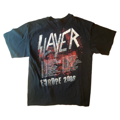 Gildan - Slayer Vintage 2008 European Tour Graphic T-Shirt