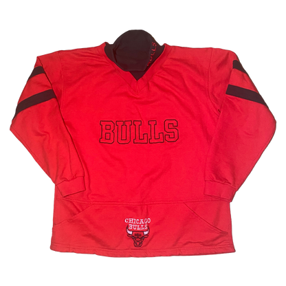 Chicago Bulls - Red Turtleneck Vintage 90s Sweatshirt