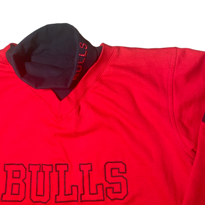 Chicago Bulls - Red Turtleneck Vintage 90s Sweatshirt