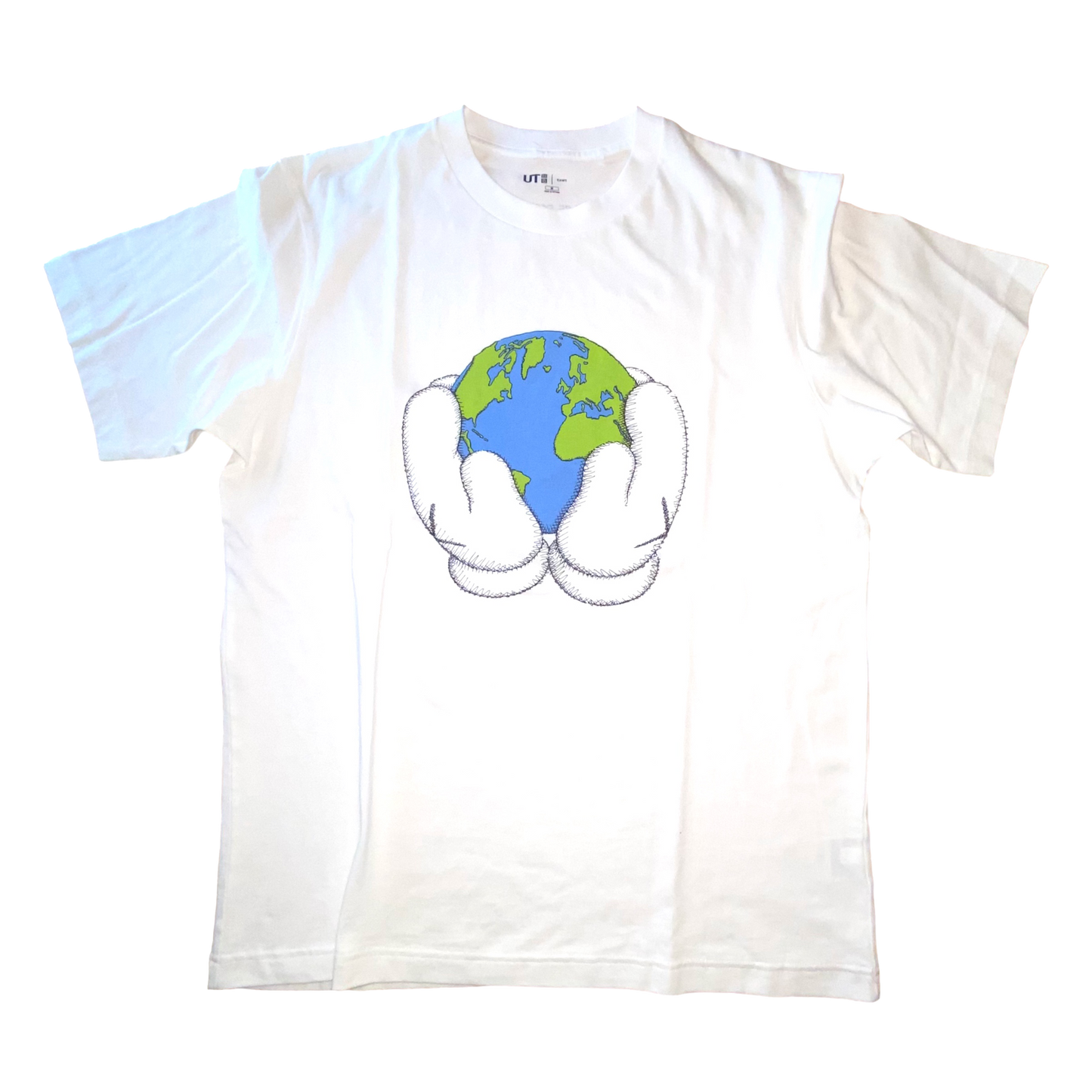 Kaws x Uniqlo - Peace For All Graphic White T-Shirt