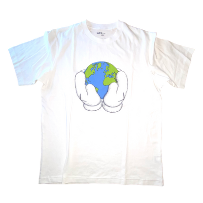 Kaws x Uniqlo - Peace For All Graphic White T-Shirt