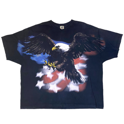Liquid Blue - Freedom Eagle Vintage 90s T-Shirt