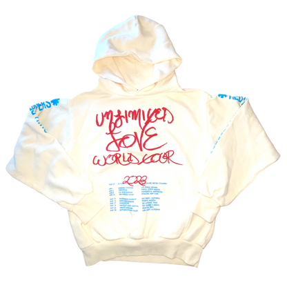 Red Hot Chilli Peppers - 2023 Unlimited Love World Tour Cream Hoodie Sweatshirt