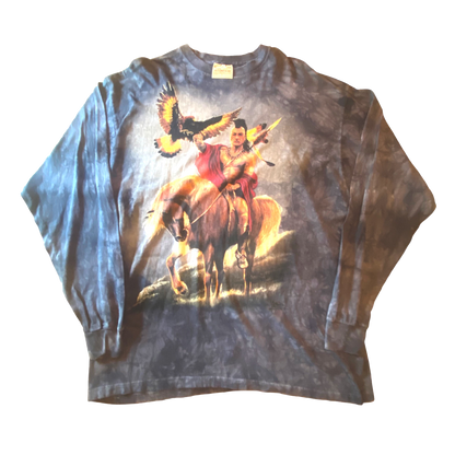 The Mountain - Native American Vintage 2003 Graphic Longsleeve T-Shirt