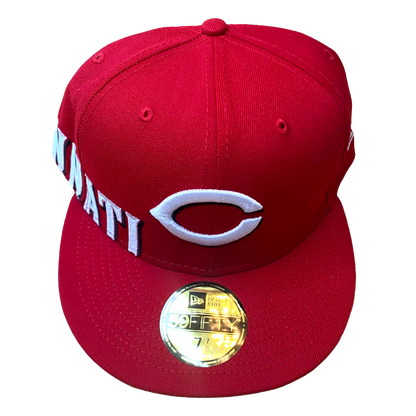 New Era - Cincinnati Reds Embroidered Fitted Red Hat
