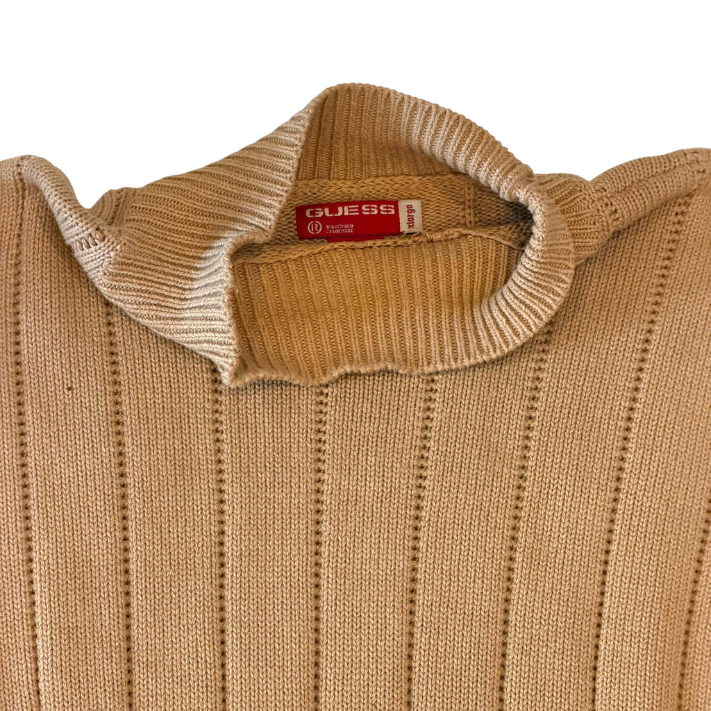 Guess - Sand Knit Cowl Neck Vintage Y2K Sweater