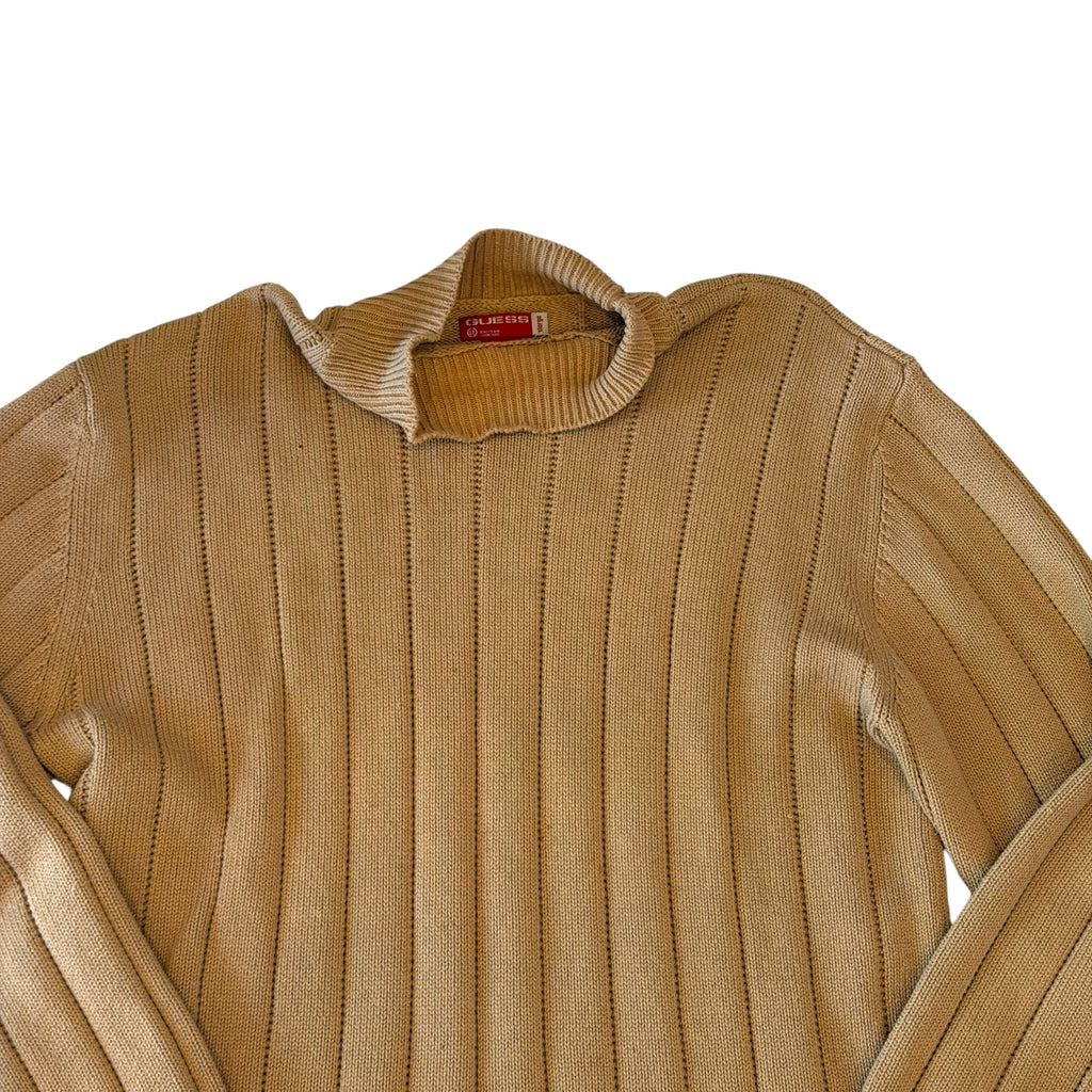 Guess - Sand Knit Cowl Neck Vintage Y2K Sweater