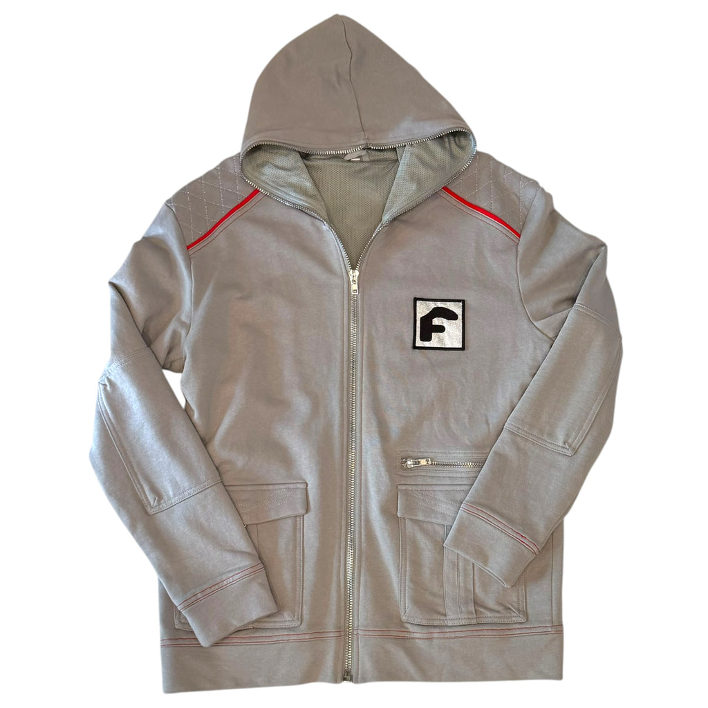 Forgiato Wheels - Promo Grey Full Zip Hoodie Sweatshirt