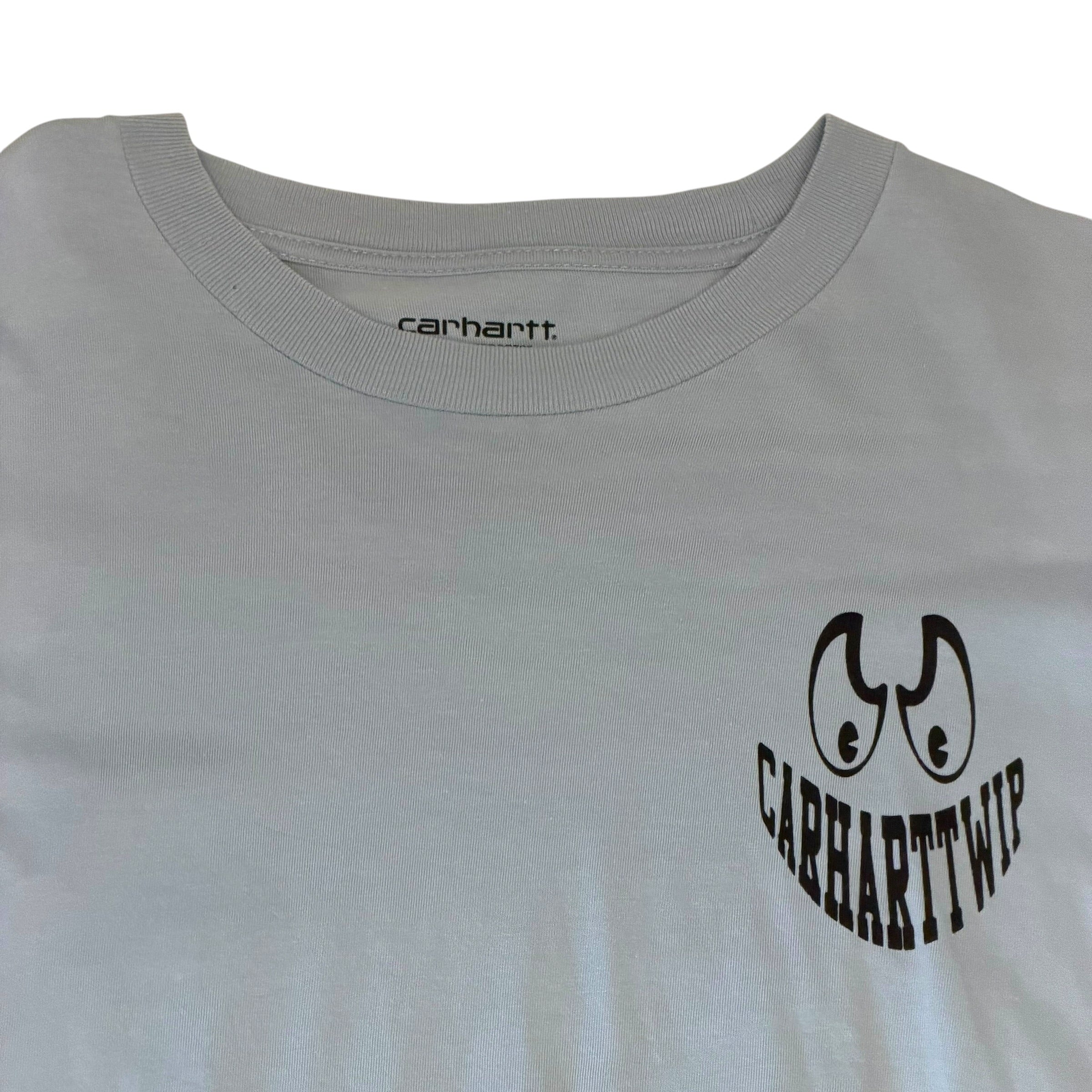 Carhartt WIP - Light Blue Graphic Long Sleeve Shirt