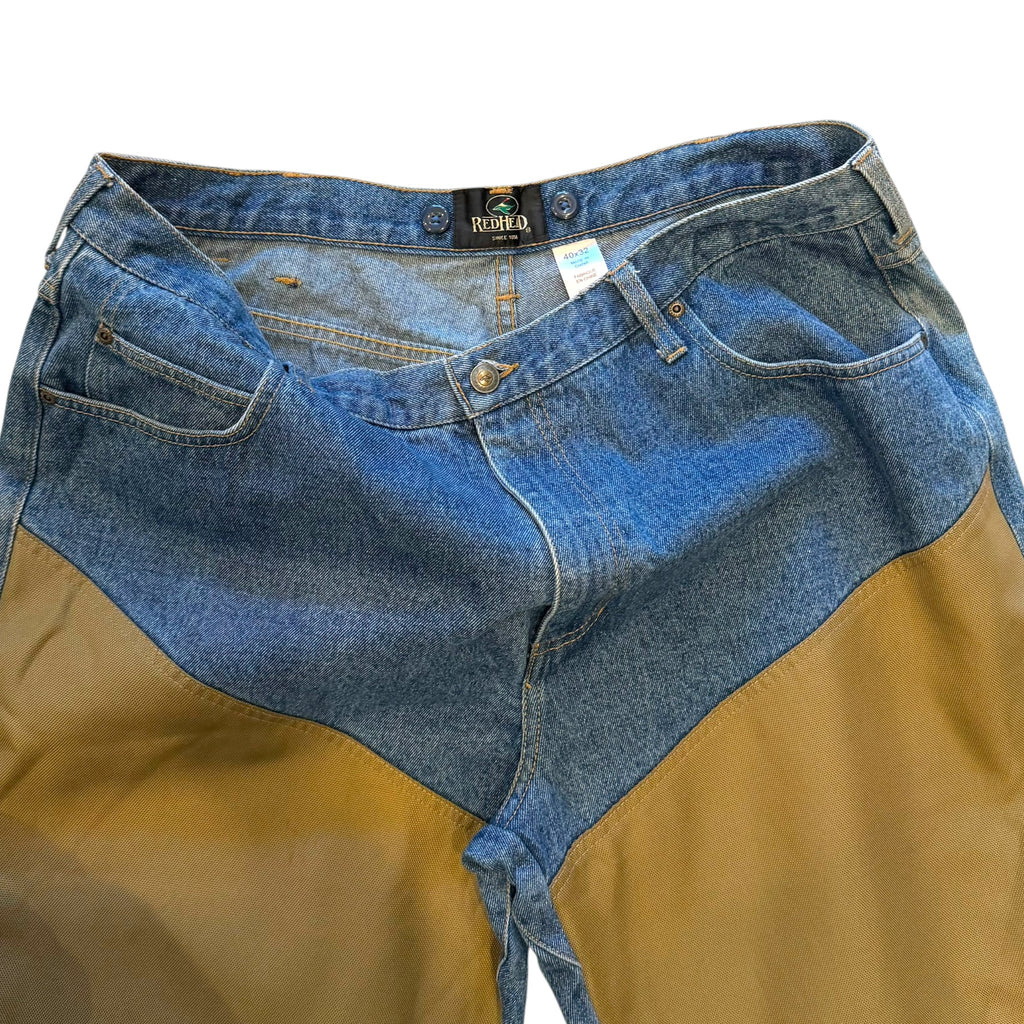 Red Head - 40W Blue Denim Duck Hunting Double Knee Jeans