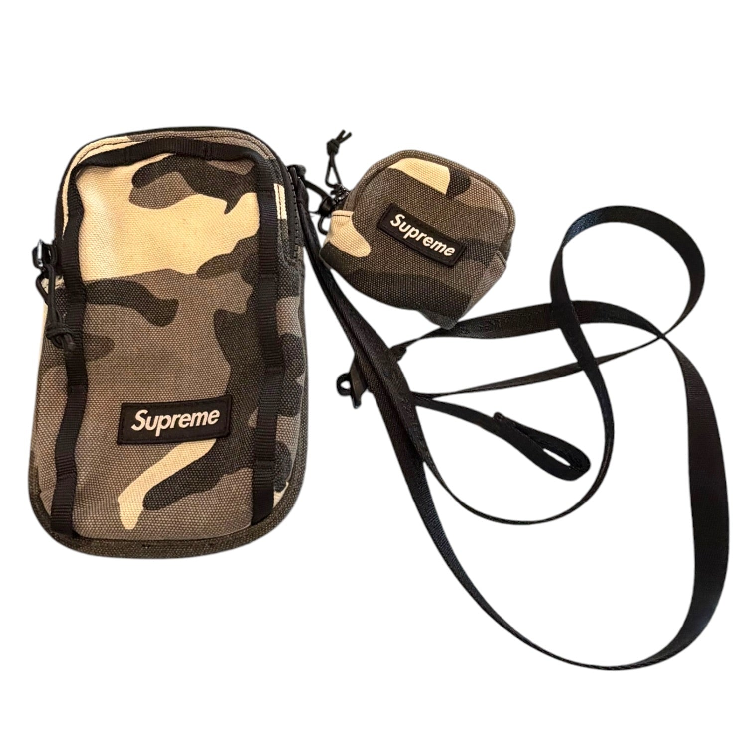 Supreme - SS25 Snow Camo Bag Camera Bag + Mini Pouch