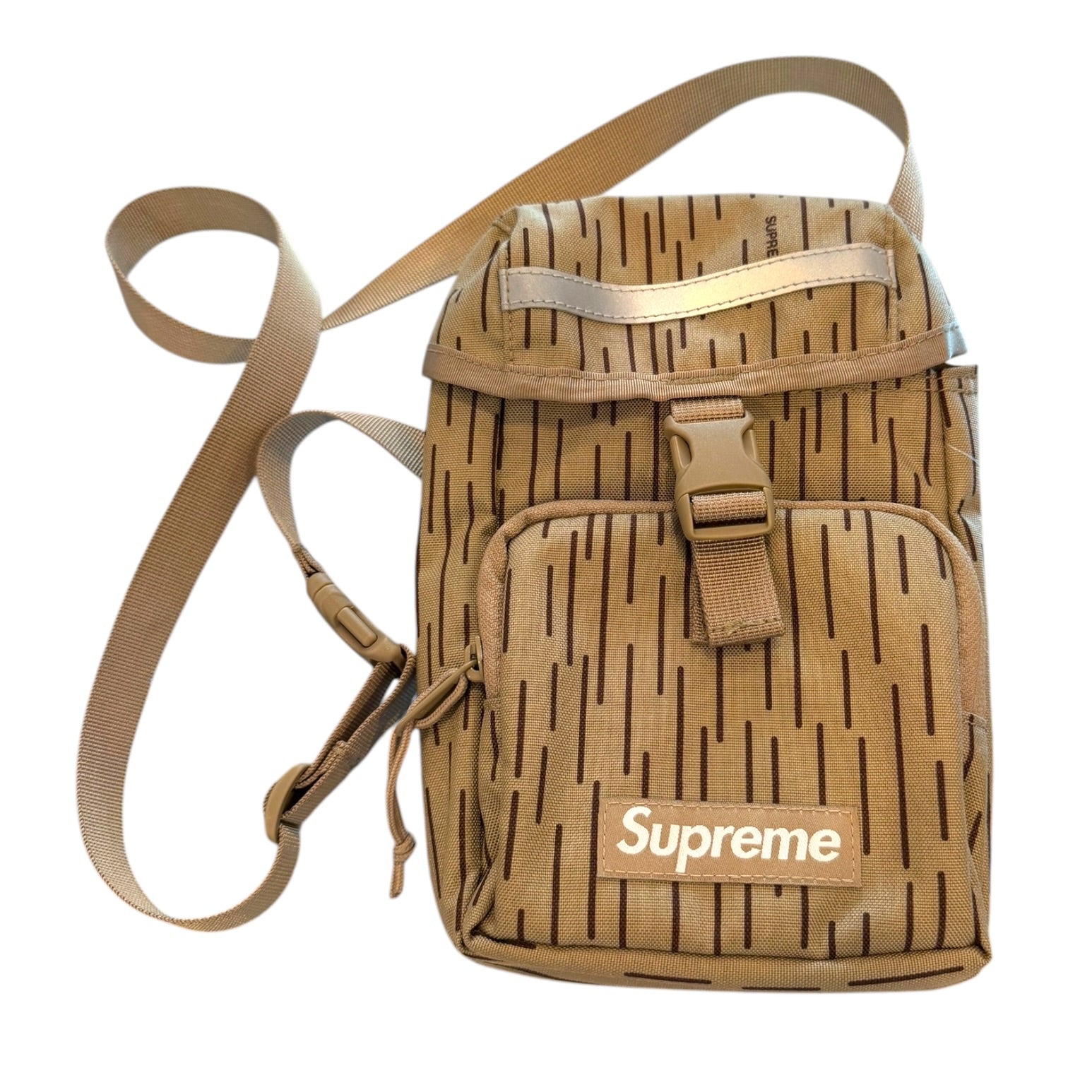 Supreme -FW24 Tan Raindrop Camo Shoulder Camera Bag