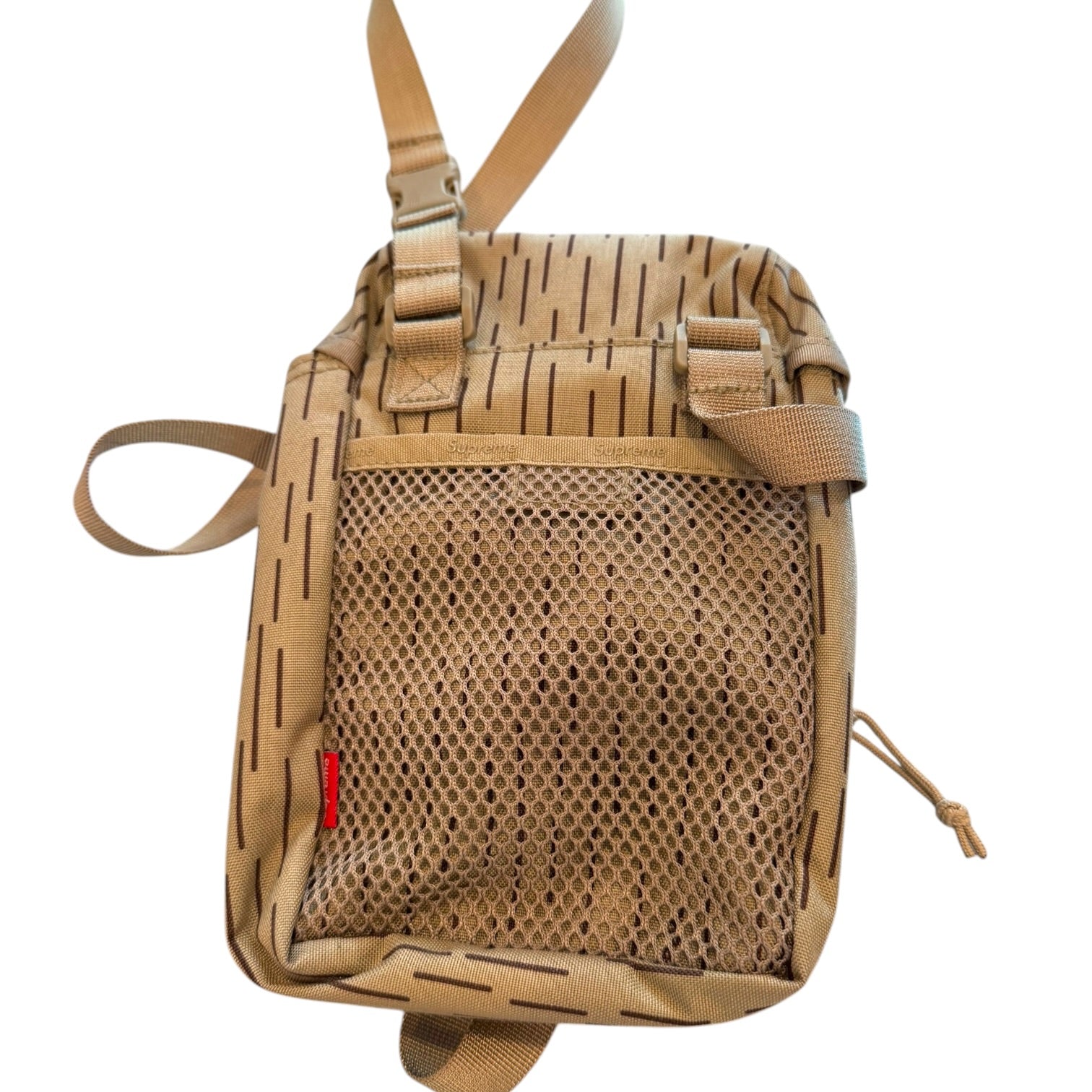 Supreme -FW24 Tan Raindrop Camo Shoulder Camera Bag