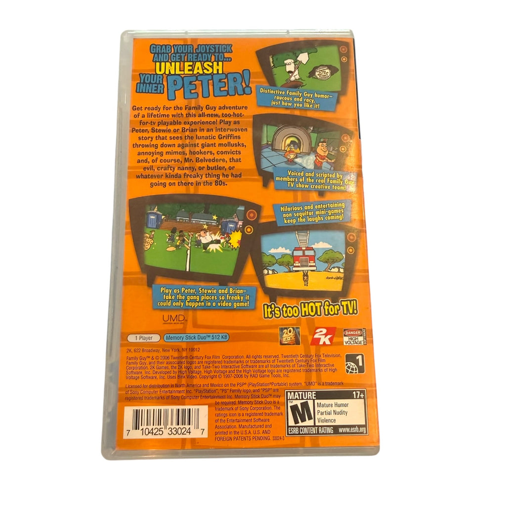 PSP - Family Guy Video Game CIB