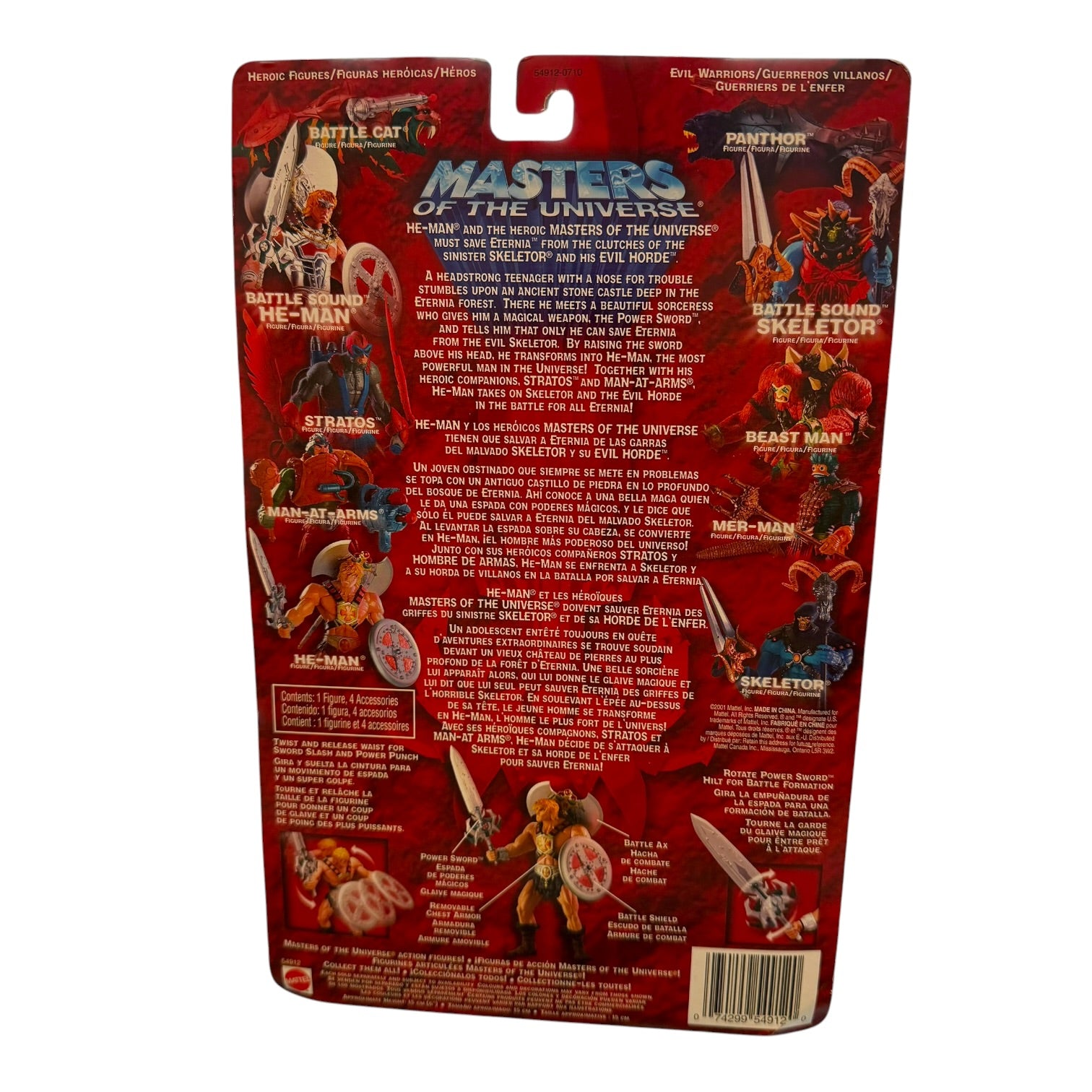Mattel - Masters of The Universe He-Man 2002 Action Figure
