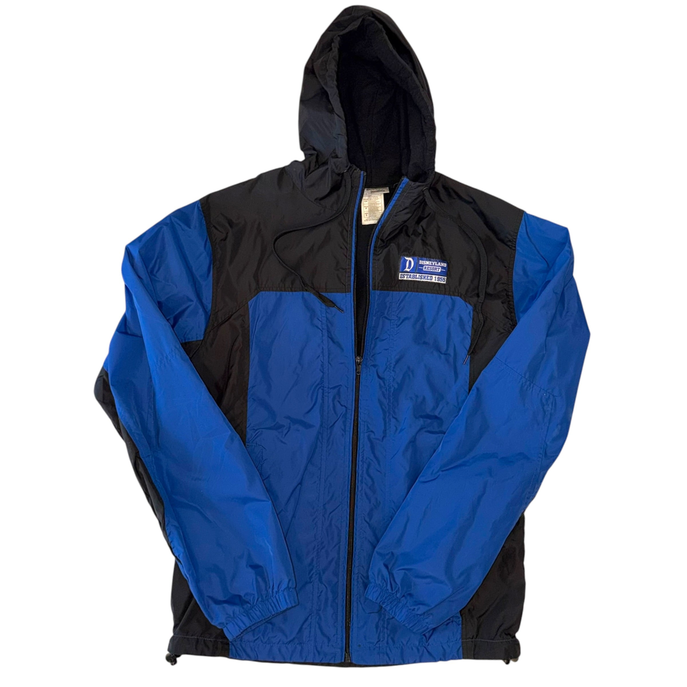 Walt Disney World - Full Zip Blue Black Vintage 90s Windbreaker Jacket