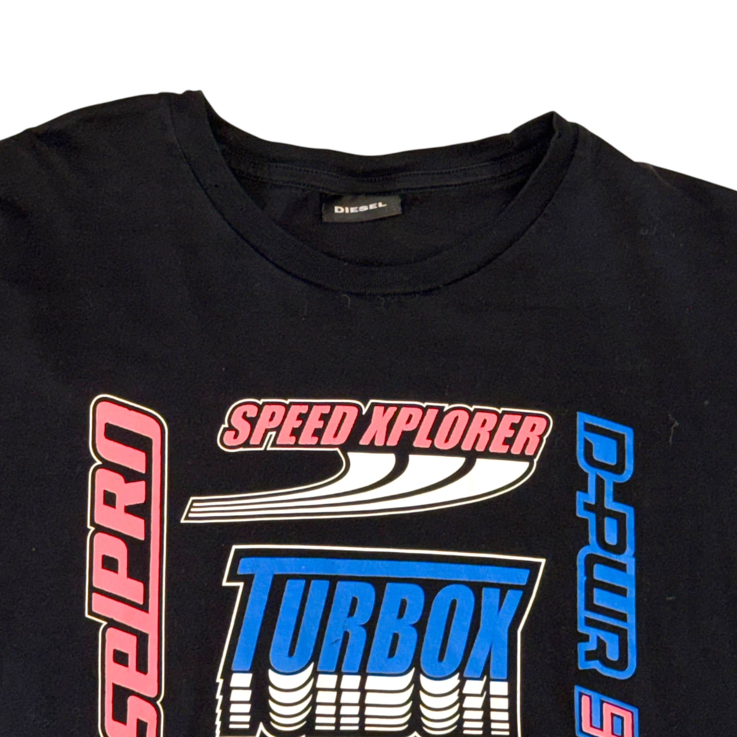Diesel - Black Racing Graphic T-Shirt